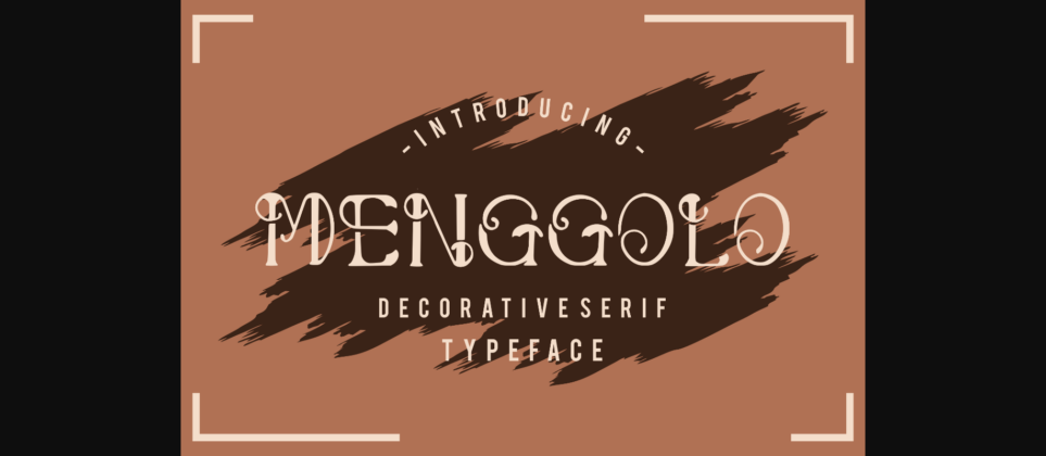 Menggolo Font Poster 3