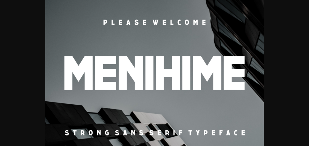 Menihime Font Poster 3