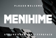 Menihime Font Poster 1