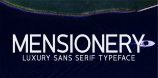 Mensionery Black Font