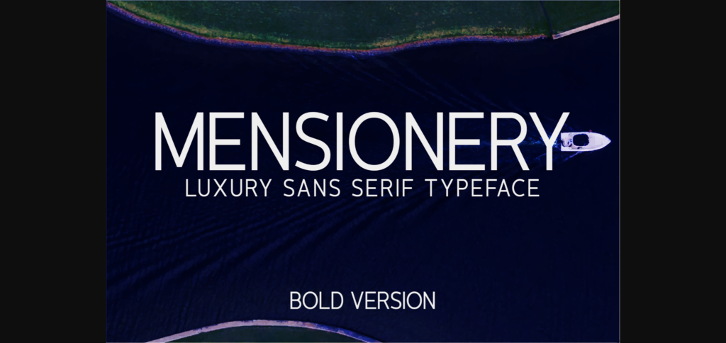 Mensionery Bold Font Poster 3