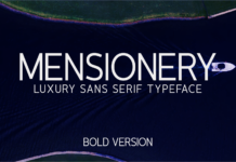 Mensionery Bold Font Poster 1