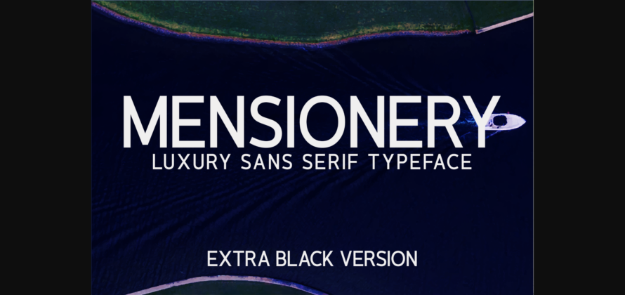 Mensionery Extra Black Font Poster 3