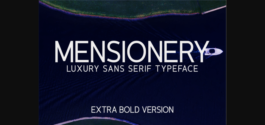 Mensionery Extra Bold Font Poster 3