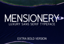 Mensionery Extra Bold Font Poster 1
