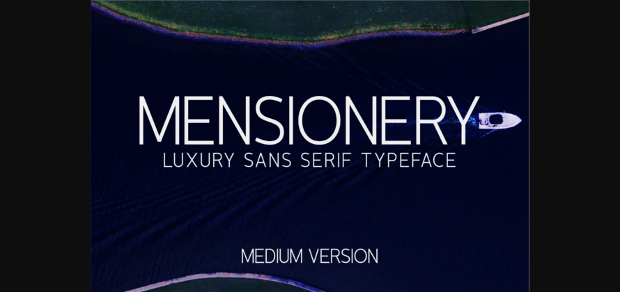 Mensionery Medium Font Poster 3
