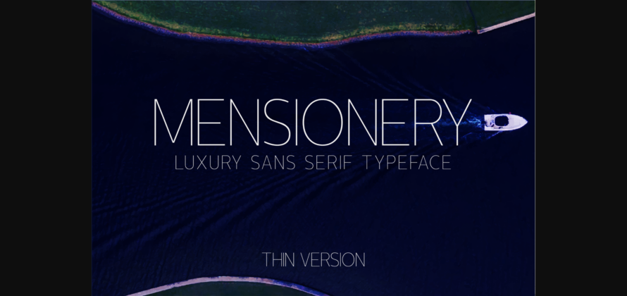 Mensionery Thin Font Poster 3