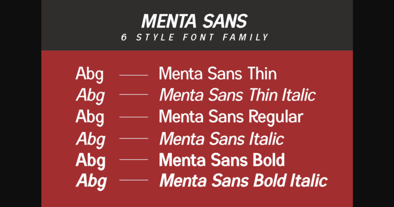 Menta Font Poster 8