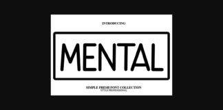 Mental Font Poster 1