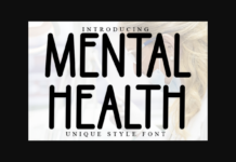 Mental Health Font Poster 1