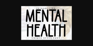 Mental Health Font Poster 1