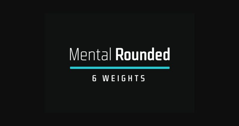 Mental Rounded Font Poster 1