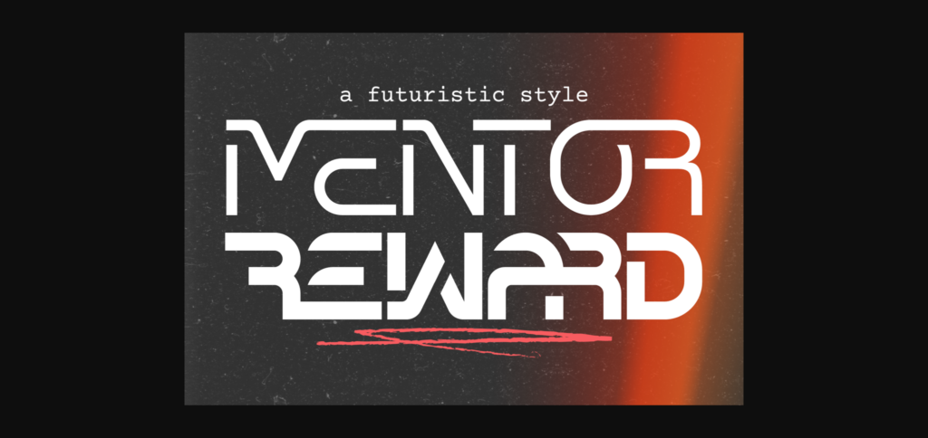 Mentor Reward Font Poster 3