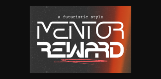 Mentor Reward Font Poster 1
