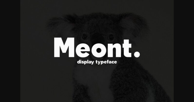 Meont Font Poster 1