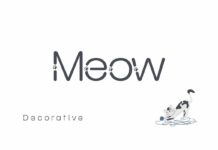 Meow Font Poster 1