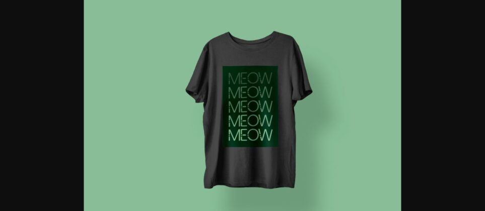 Meow Font Poster 8