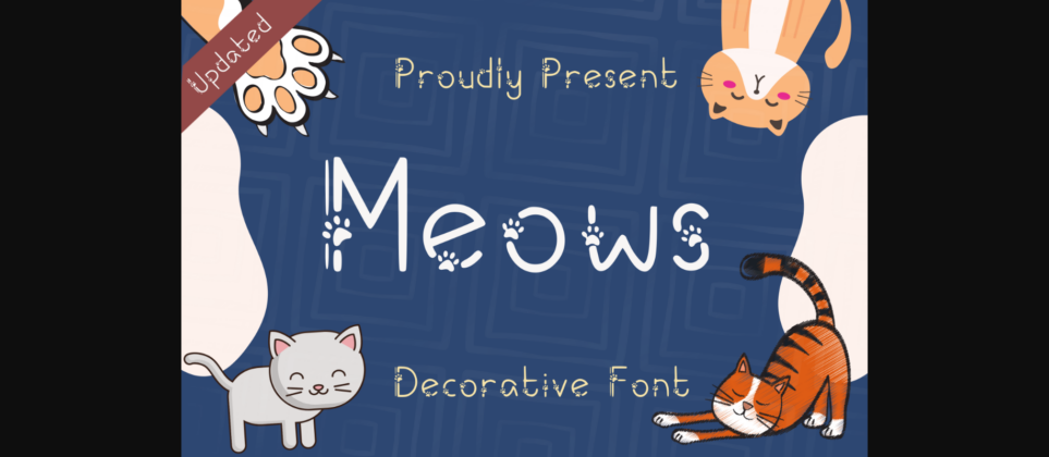 Meows Font Poster 3