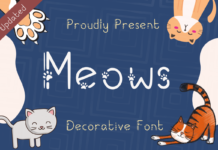 Meows Font Poster 1