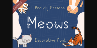 Meows Font Poster 1