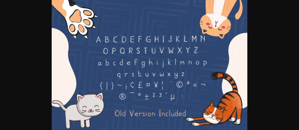 Meows Font Poster 4