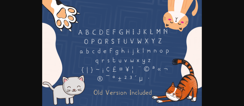 Meows Font Poster 2