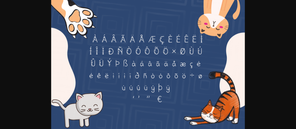 Meows Font Poster 5