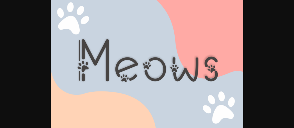 Meows Font Poster 3