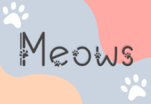 Meows Font Poster 1