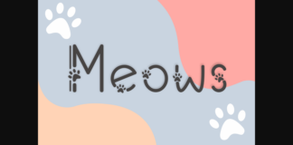 Meows Font Poster 1