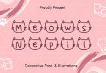 Meows Nepil Font Poster 1