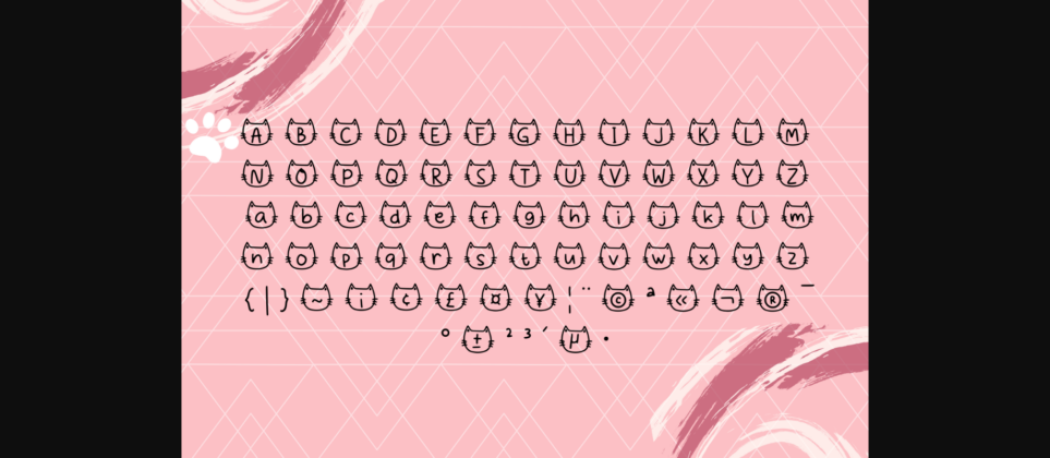 Meows Nepil Font Poster 4