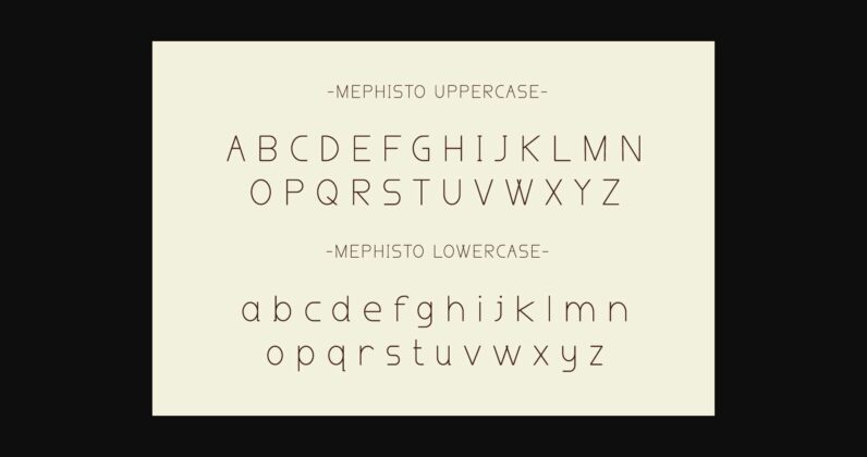 Mephisto Font Poster 10