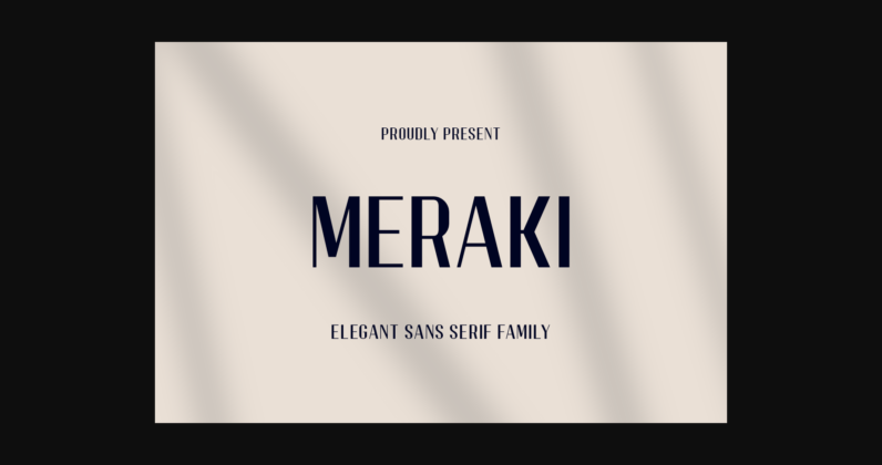 Meraki Font Poster 3