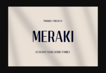 Meraki Font Poster 1