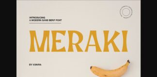Meraki Font Poster 1