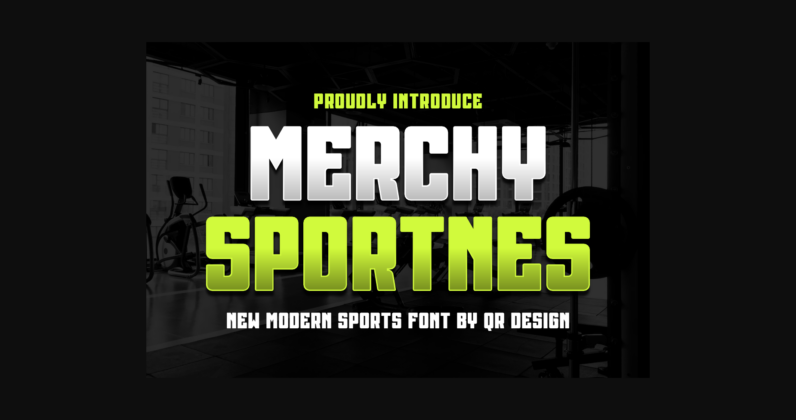 Merchy Sportnes Font Poster 3