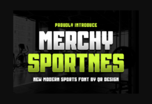 Merchy Sportnes Font Poster 1