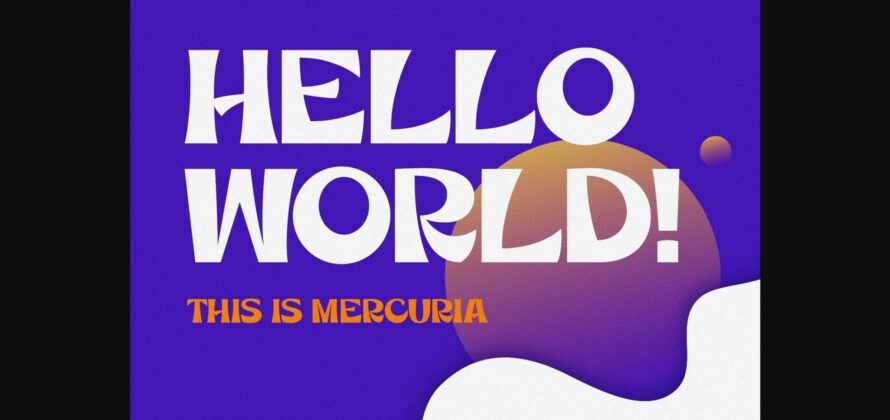 Mercuria Font Poster 4