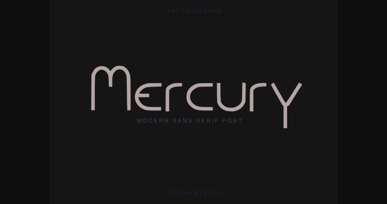 Mercury Font Poster 3