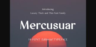 Mercusuar Font Poster 1