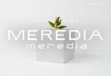 Meredia Font Poster 1
