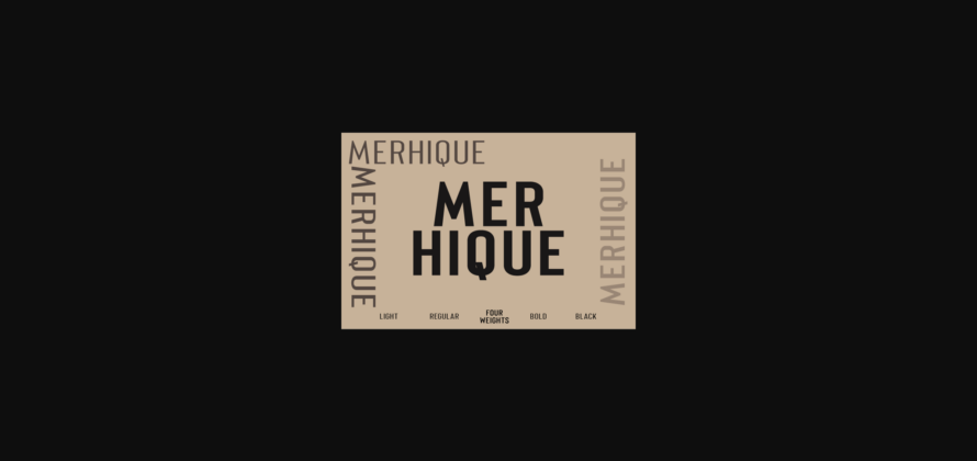 Merhique Family Font Poster 8