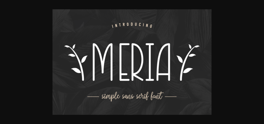 Meria Font Poster 3