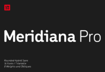 Meridiana Pro Font Poster 1