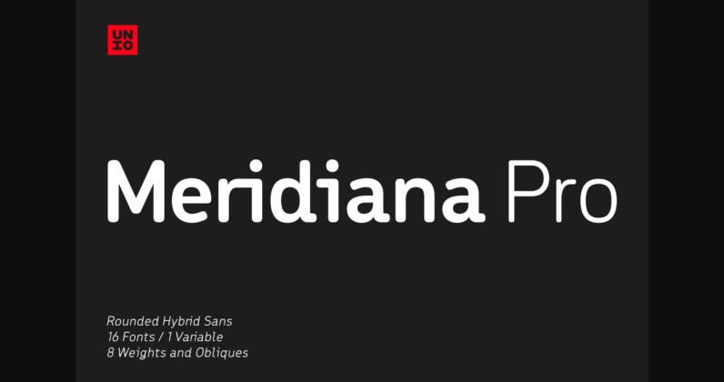 Meridiana Pro Font Poster 1