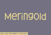Meringold Font Poster 1
