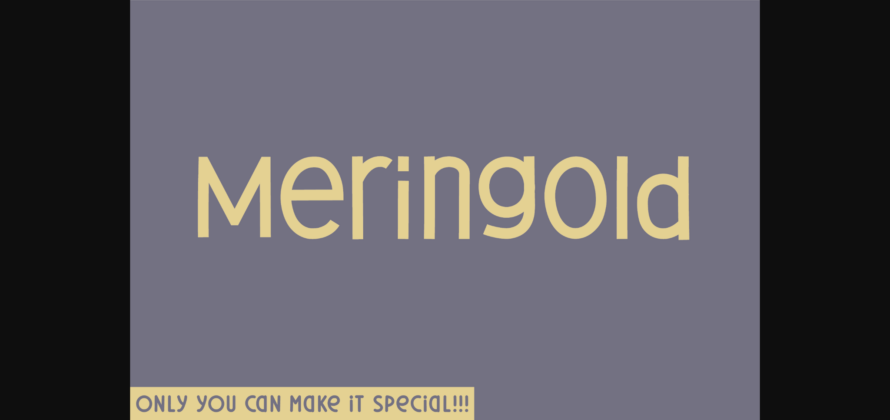 Meringold Font Poster 1