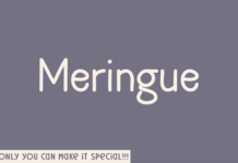 Meringue Font Poster 1