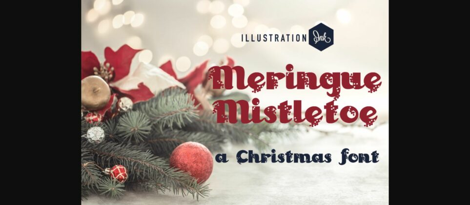 Meringue Mistletoe Font Poster 3